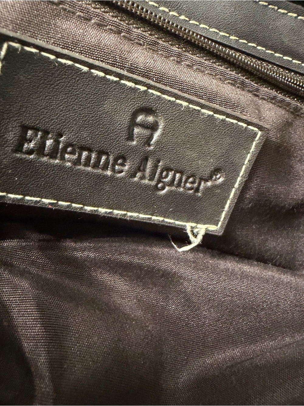 Vintage Etienne Aigner Woven Straw & Leather Shoulder Bag - Good Condition - Picture 3 of 7